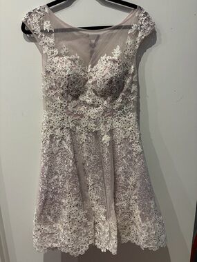 Andrea and Leo lilac party dress